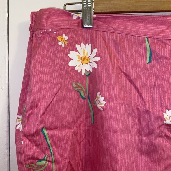 Alfred Dunner Capri Pants Pink Floral Baggy Plus Size 18 Plus - Picture 3 of 9